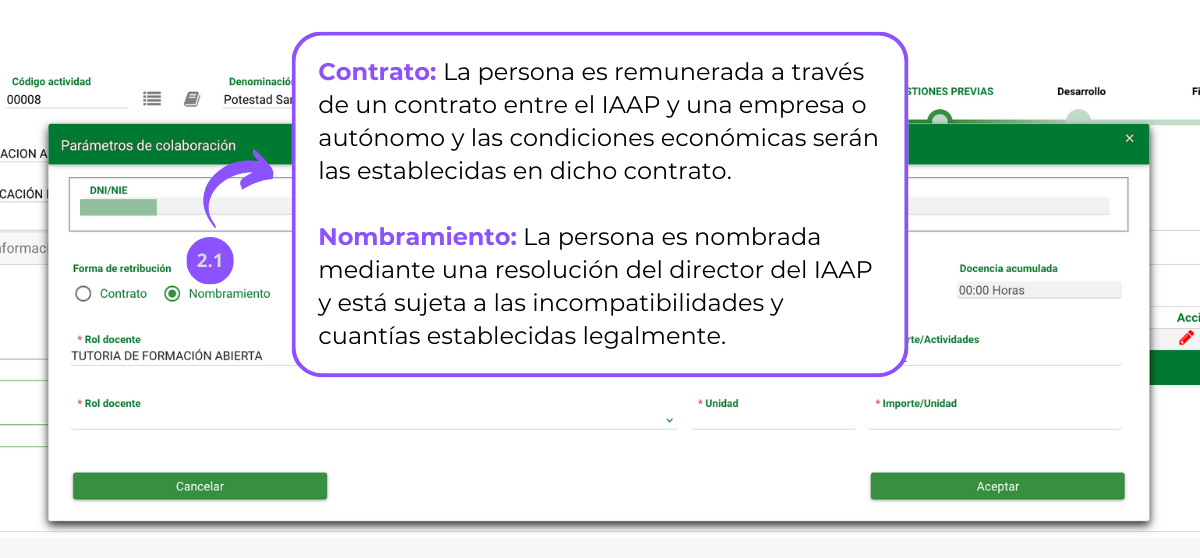 parametros docente 2.1